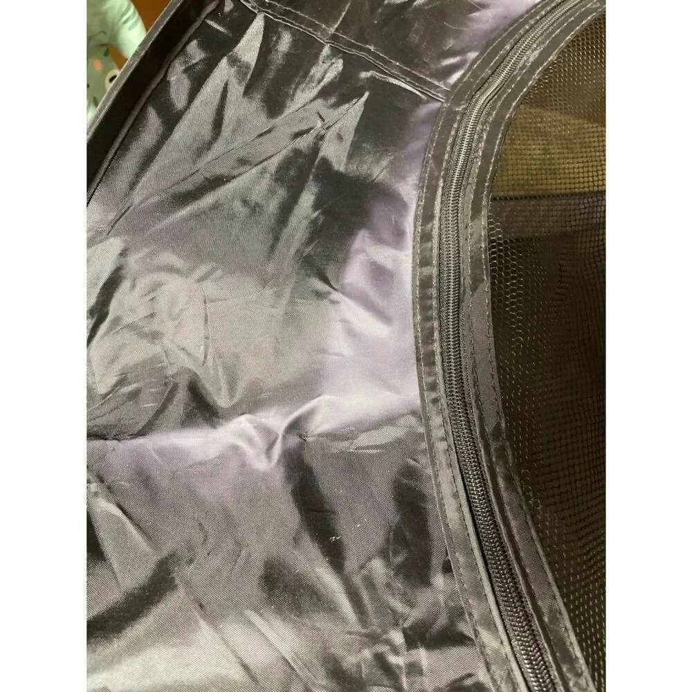 Portable Black and Gray Pop-Up Pet Playpen